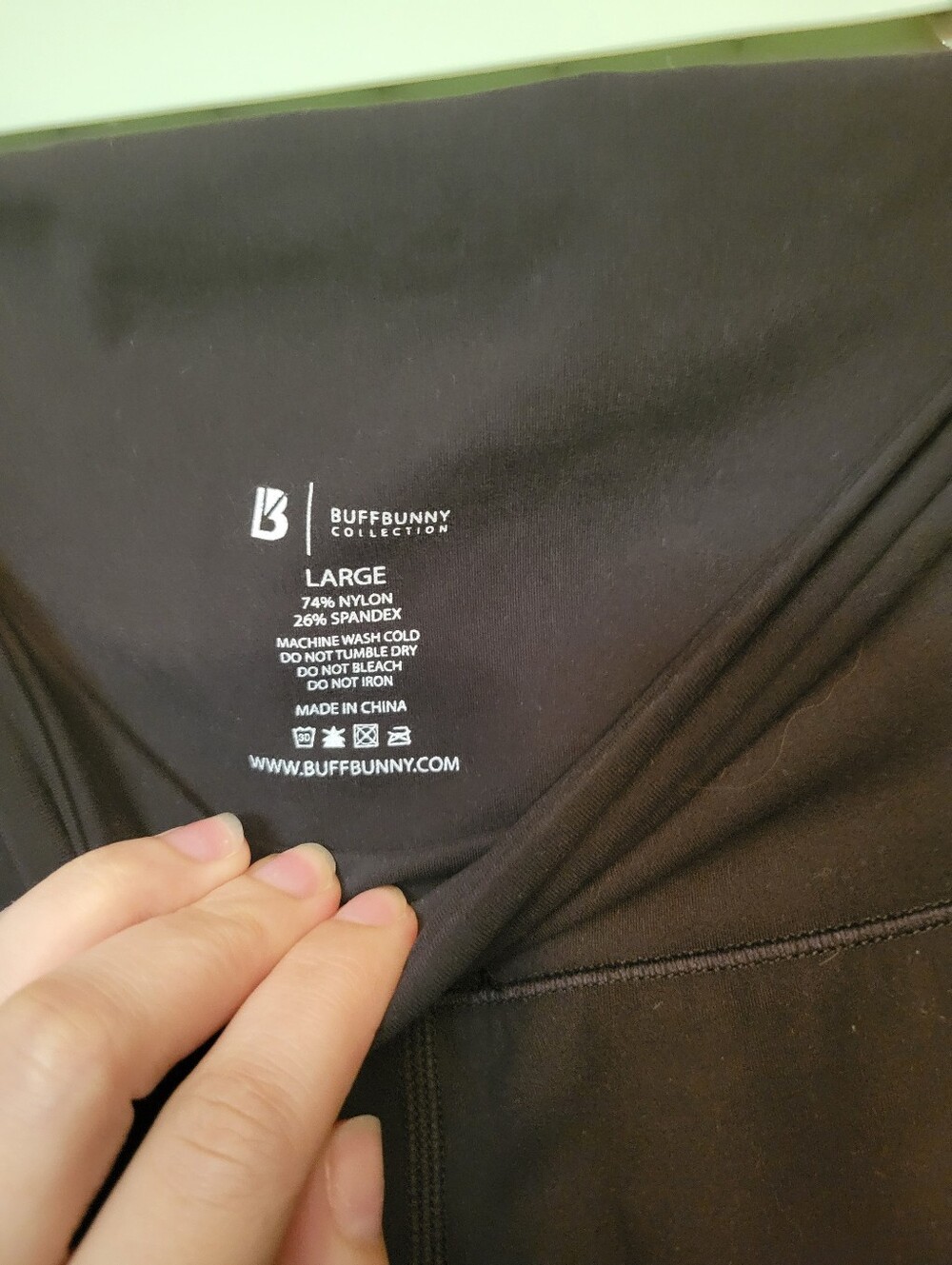 Buff Bunny -High-Waist Black Women's Leggings L - Picture 3 of 5